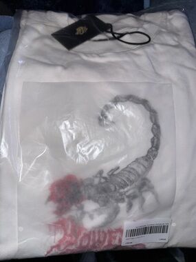 Darc Sport White Short Sleeve Tee with Scorpion Graphic